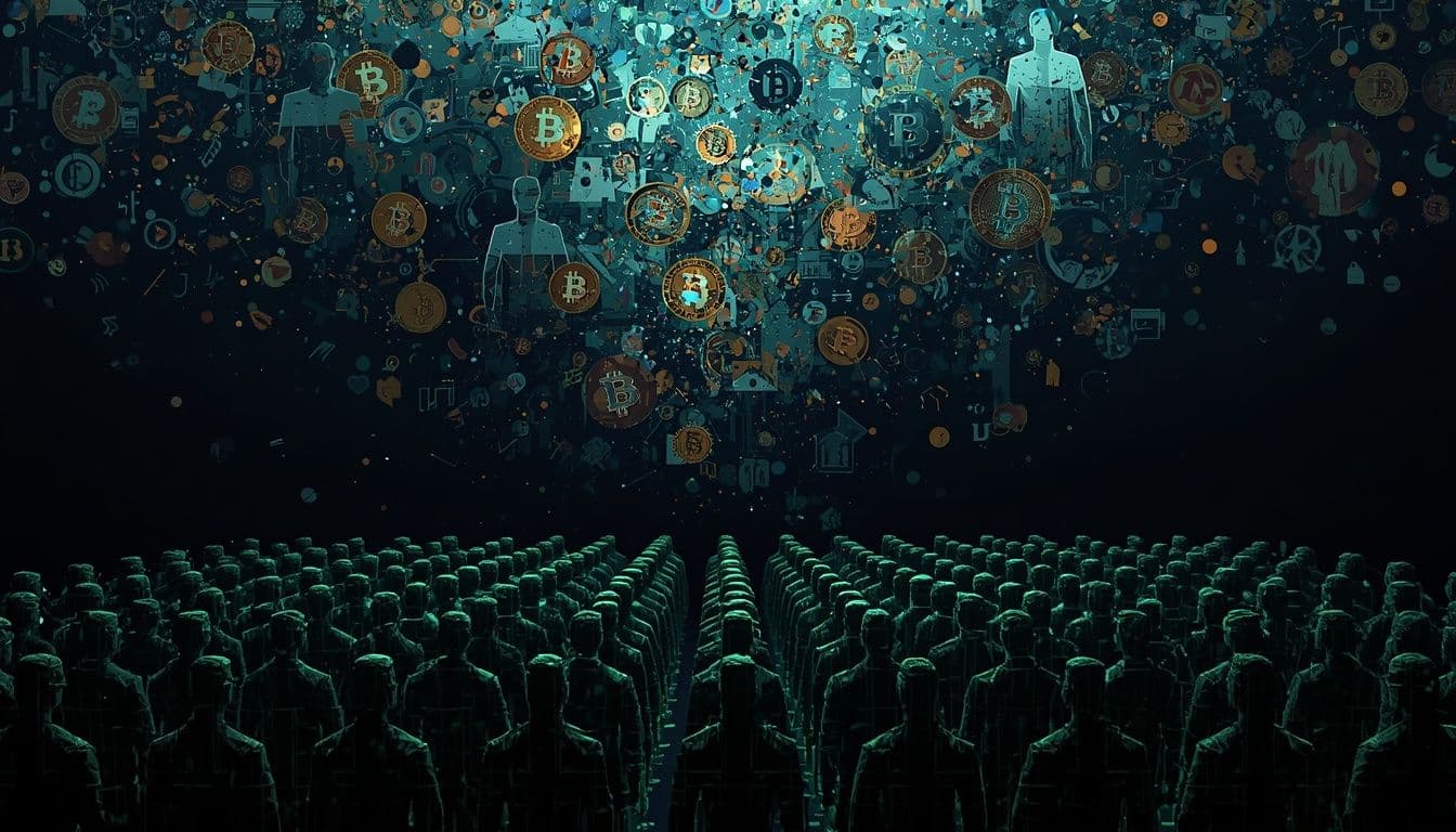 Ominous intelligence briefing graphic displaying a rigid military-green digital wireframe grid organizing rows of structured human silhouettes standing at attention, illustrating Professor Jiang's analysis of the coming national draft.